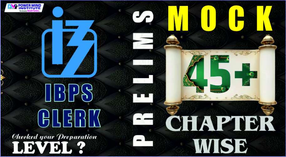IBPS RRB Clerk Prelims Chapter Wise Test Series