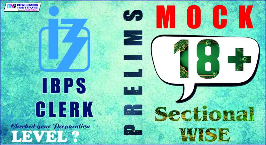 IBPS RRB Clerk Prelims Sectional Wise Test Series