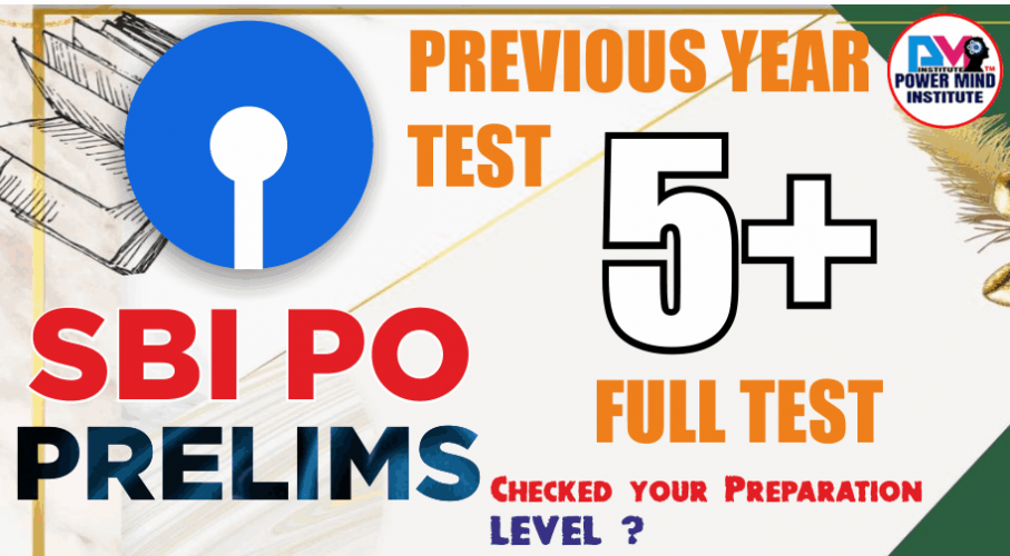 SBI PO Pre Mock PYQ Test Series