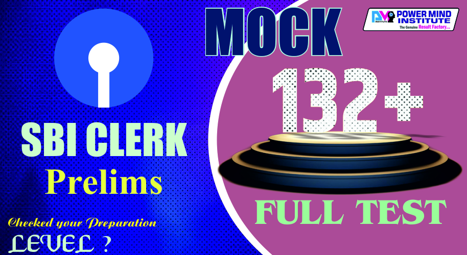 SBI Clerk Prelims Mock Full Test Series