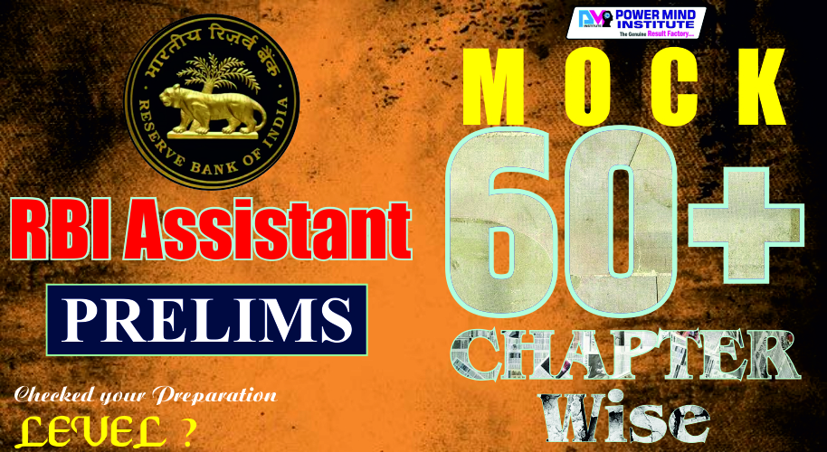RBI Assistant Prelims Mock Test Chapter Wise