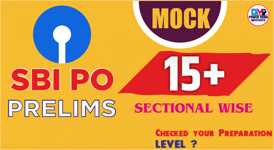 SBI PO Pre Mock Sectional Test Series