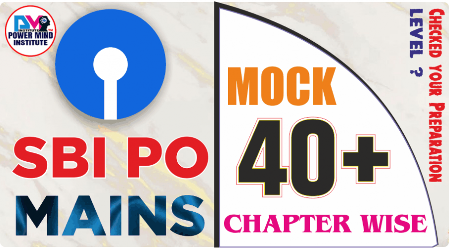 SBI PO Main Chapter Wise Test Series